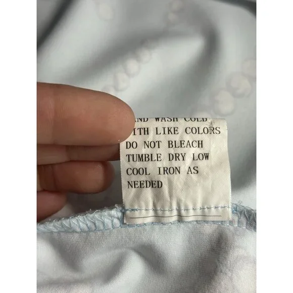 J. McLaughlin Gilchrist Catalina Dress Blue White Button Up Pearls Spandex Small - Picture 12 of 12